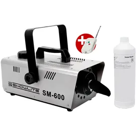Showlite Komplettset Showlite SM-600 Schneemaschine 600W inkl. Fernbedienung + 1 L Schneefluid