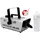 Showlite SM-600 Schneemaschine inkl. Funk-Fernbedienung + 1 l Schneefluid SET (Schneeausstoß: 30 m3/min, Tankinhalt: 1 l, inkl. Hängebügel)