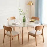 LIHIQIYA Tischdecke Durchsichtig Abwaschbar, 180CM Rond Tischfolie Transparent PVC Plastiktischdecke Tischschutz Klarsichtfolie Wasserdicht Glasklar Folie Tischschutzfolie für Hochzeit Party