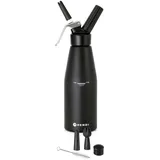 Sahnespender Kitchen Line, schwarz, HENDI, Kitchen Line, 0,95L, ⌀95 x 32 cm + 24 Sahnekapseln (N2O)