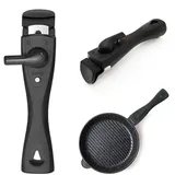 FZYCOM Pfannengriff, Abnehmbarer Topfgriff, Camping Pfanne Griff, Pfannengriff Universal, Topfgriff Anti Verbrühungs mit Rutschfest Langlebig für Kochgeschirr, Wokpfanne, Stielkasserolle