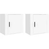 vidaXL Hängenachtschrank 2 Stk. 50 x 30 x 47 cm Weiß
