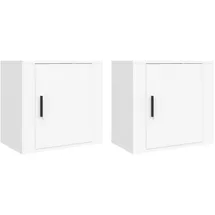 vidaXL Hängenachtschrank 2 Stk. 50 x 30 x 47 cm Weiß