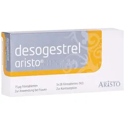 Desogestrel Aristo 75 μg Filmtabletten 3X28 St