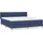 vidaXL Boxspringbett 180 x 200 cm Blau