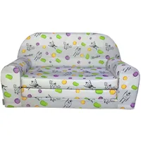 FORTISLINE – Kindersofa Mini ausklappbar 40x78x45cm - Kindersofa für Kinder 2in1 - Kindercouch ausklappbar - Schlafcouch aus Schaumstoff - Abnehmbarer Bezug - Viele Motive