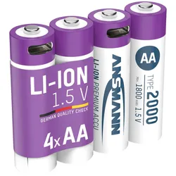 Li-Ion Akku Batterie Mignon AA
