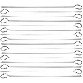 Rosenstein & Söhne Grillspieß 31 cm Edelstahl silber