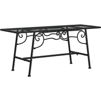 VidaXL Baumbank 110 cm Schwarz Stahl