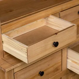 vidaXL Highboard 93 x 180 x 40,5 cm Kiefer / Braun