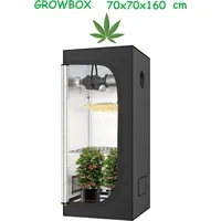JUNG Growbox 70x70x160cm, Gewäcshaus Pflanzenzelt Growzelt Growschrank Grow