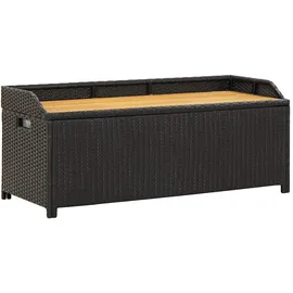 vidaXL Sitzbank 123 x 54 x 50 cm Schwarz