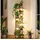 bamworld Blumenständer 30 x 130 cm Braun/Schwarz