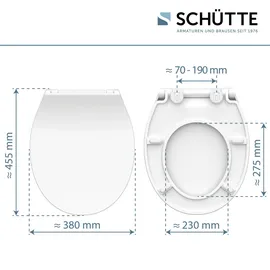 Schütte Duroplast WC-Sitz SLIM Weiß