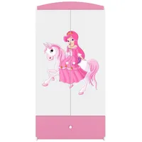 99rooms Dreams Motiv IX Kleiderschrank Weiß Rosa
