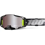 100% Armega Schutzbrille für Dirt Bikes, Motocross, Motorrad und Fahrradsport, langlebige Mountainbike-Brille, Lightspeed, HIPER Mirror Silver Flash Lens