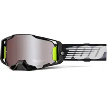 100% Armega Schutzbrille für Dirt Bikes, Motocross, Motorrad und Fahrradsport, langlebige Mountainbike-Brille, Lightspeed, HIPER Mirror Silver Flash Lens