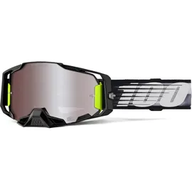 100% Armega Schutzbrille für Dirt Bikes, Motocross, Motorrad und Fahrradsport, langlebige Mountainbike-Brille, Lightspeed, HIPER Mirror Silver Flash Lens