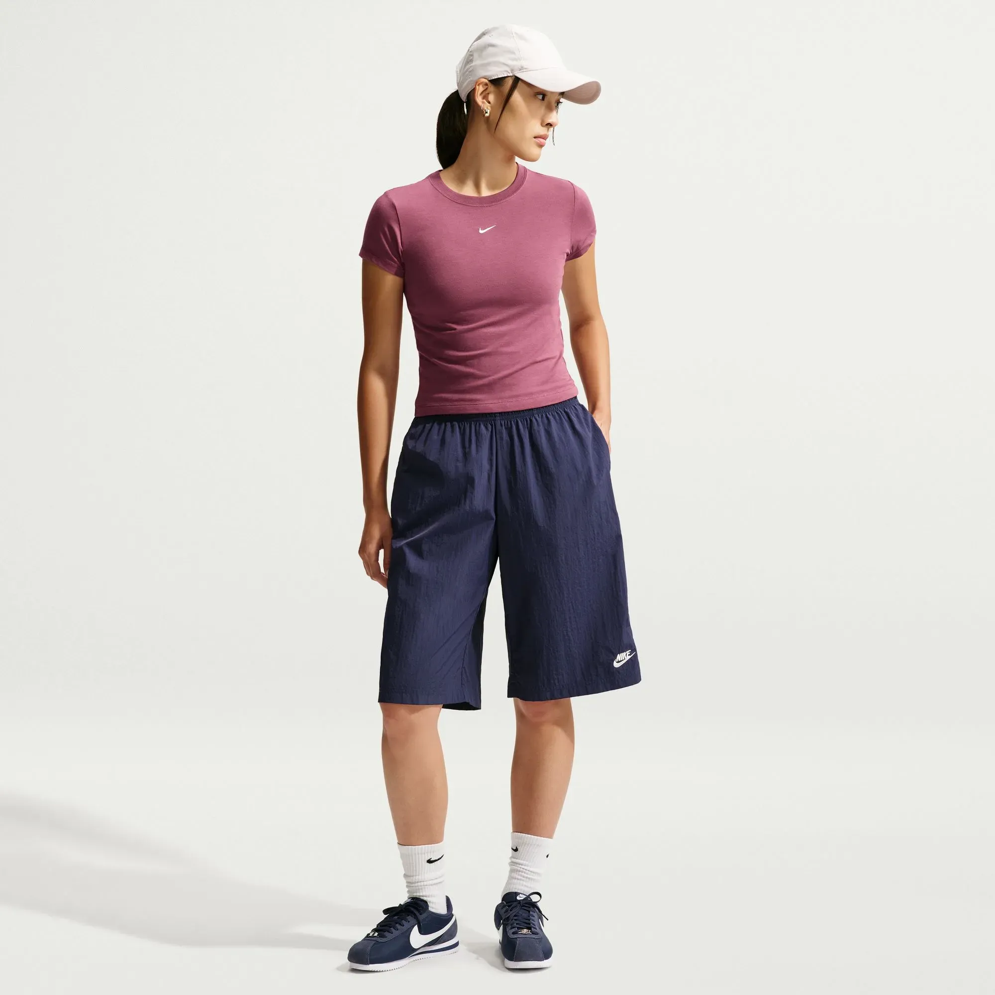 NIKE W NSW NK CHLL KNT MD CRP PINK SMOKE/SAIL M