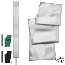 KHP Professional Premium Schutzhülle für Wäschespinne aus extra stabilem Stoff in 3 Längen | Extrem reißfeste & wetterfeste Schutzhaube mit Reißverschluss & Kordelzug | Lichtbeständige Abdeckplane