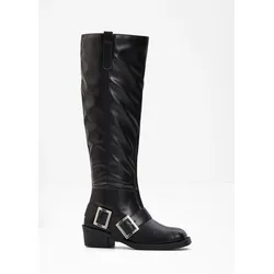 bonprix Overknee Stiefel, schwarz, 37