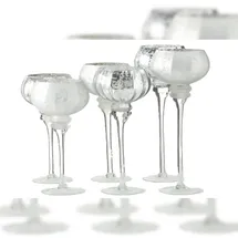 Boltze Windlicht Manou Glas Silber