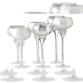 Boltze Windlicht Manou Glas Silber