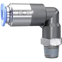 Riegler L-Steckverschraubung »Blaue Serie«, selbstabsperrend, R 1/4 außen, 198.148-2