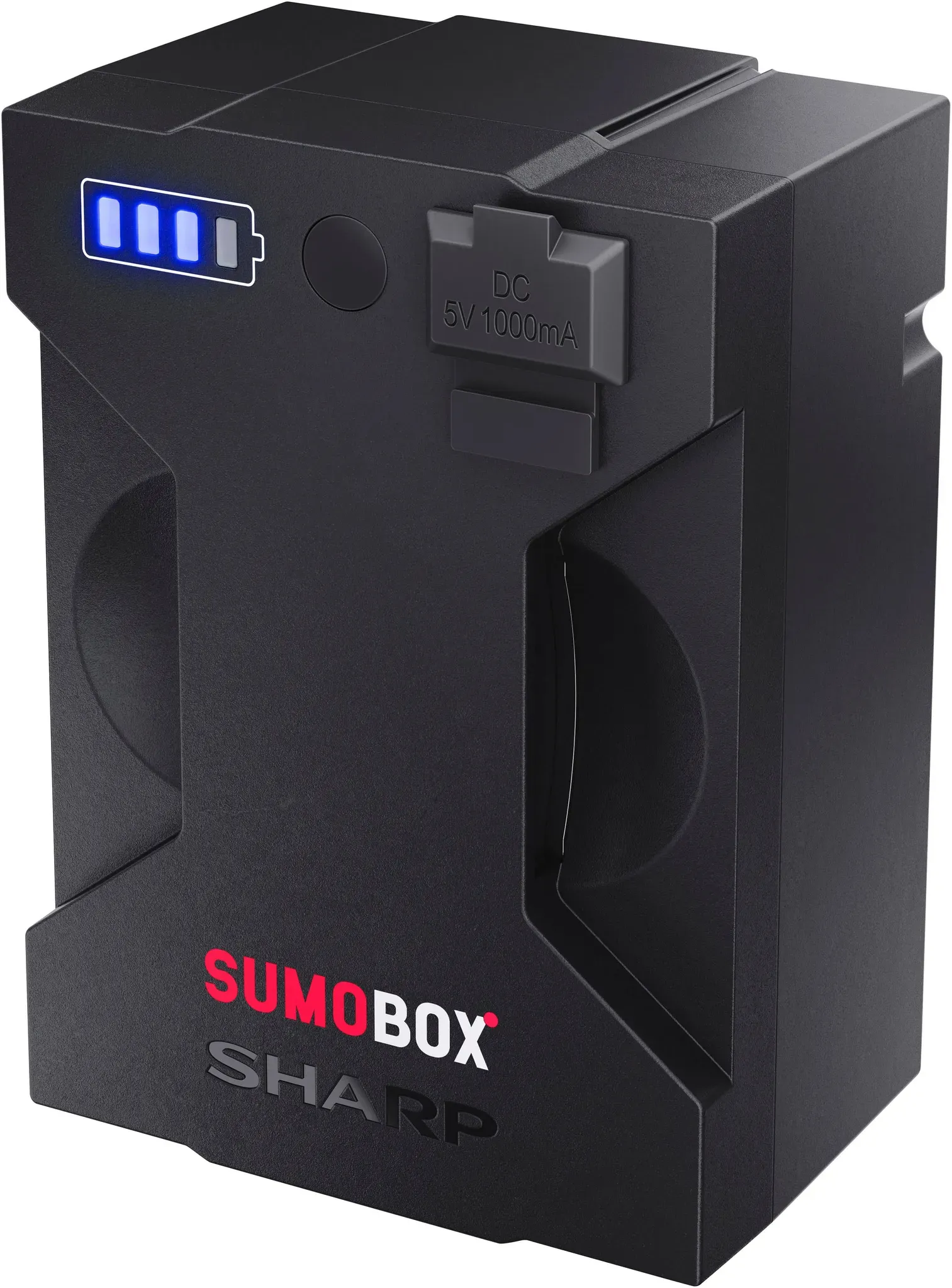 SHARP Batterie-Ladegerät "Sumobox Batteriepack und Ladegerät", schwarz, B:7,9cm H:11cm T:5,6cm, Ladegeräte