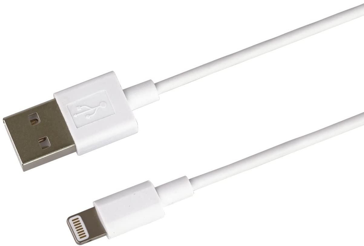 PremiumCord Apple Lightning auf USB Kabel 1m , für Apple iPod / iPad / iPhone, Apple Lightning 8-pin Stecker auf USB 2.0 Stecker, weiß
