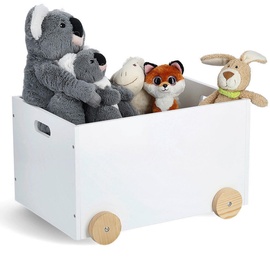 Zeller Present Spielzeugaufbewahrung, Kinder-Spielzeugkiste mit Rädern