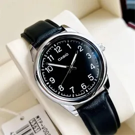 Casio MTP-V005L-1B4 Leder 40 mm 1B4