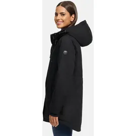 Navahoo Damen, Winterjacke (XS-3XL) - 100% Baumwolle; Obermaterial: Kapuze mit Teddyfell gefüttert, Topseller