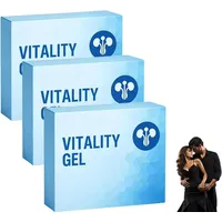 Vitalitätsgel, Vitalität und Energie für Männer, unterstützt Ausdauer und Antrieb, sicher und sanft, einfach anzuwenden, schnell und effektiv (3 Box)
