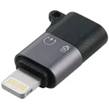 MicroConnect USB-C auf Lightning Adapter Silber