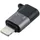 MicroConnect USB-C auf Lightning Adapter Silber