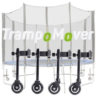 TrampoMover / Trampolinräder/Trampolin Transportrollen/Trampolin bewegen mit 1 Person (für Trampoline 305cm bis 460cm)