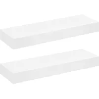 vidaXL Hängeregal 80 x 0 x 0 cm Weiß