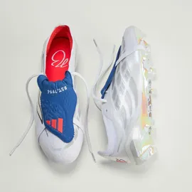 adidas Predator Elite FG Herren Cloud White/Zero Met/Team Royal Blue 43 1/3