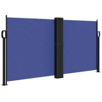 vidaXL Seitenmarkise Ausziehbar Blau 120x600 cm