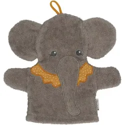 STERNTALER 7222211 GOTS Waschhandschuh Elefant Eddy in Grau