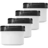 Curtec 4er Set: 500 ml Vorratsdose, mit Deckel, Frischhaltedose, Mehldose, Gewürzdose