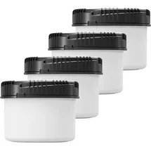 Curtec 4er Set: 500 ml Vorratsdose, mit Deckel, Frischhaltedose, Mehldose, Gewürzdose