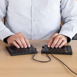 R-Go Tools Split Ergonomische Tastatur US schwarz (RGOSP-USWIBL)