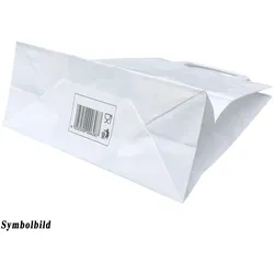 250x GASTRO Papiertragetaschen 33 x 32 x 21 cm mit EAN-Code weiß