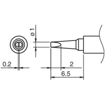 Hakko Composit Lötspitze Serie T30, Format 1D