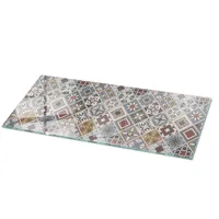 Tulup Tischplatte, Grau, Mehrfarbig, Glas, 125x50x0.4 cm, Esszimmer, Tische,