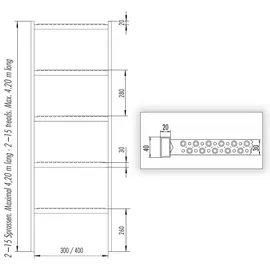 Hailo Professional Schachtleiter 3 Sprossen