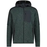 CMP Herren Kapuzensweat MAN JACKET FIX HOOD, Größe 52 in Grau Musk-Antracite