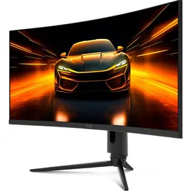 Odys Gaming Monitor XP34 PRO-X - 34 Zoll (86 cm), Curved (1500R), 180 Hz, UWQHD (3.440x1.440 px), 1ms Reaktionszeit (MPRT), HDR, FreeSync/G-Sync komp., Eye Care, HDMI, DP, 3,5mm Audio